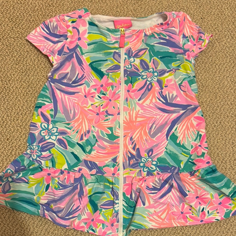 Lilly Pulitzer Floral Zip-Up Dress